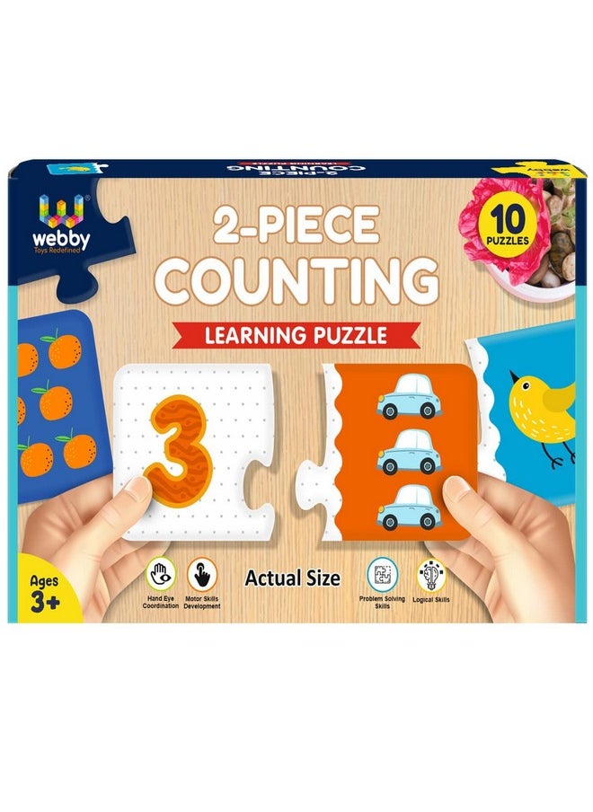 Counting Numbers 2 Pieces Learning Pack Jigsaw Puzzle, Montessori Early Educational Pre School Puzzle Toys For 3+ Years Kid