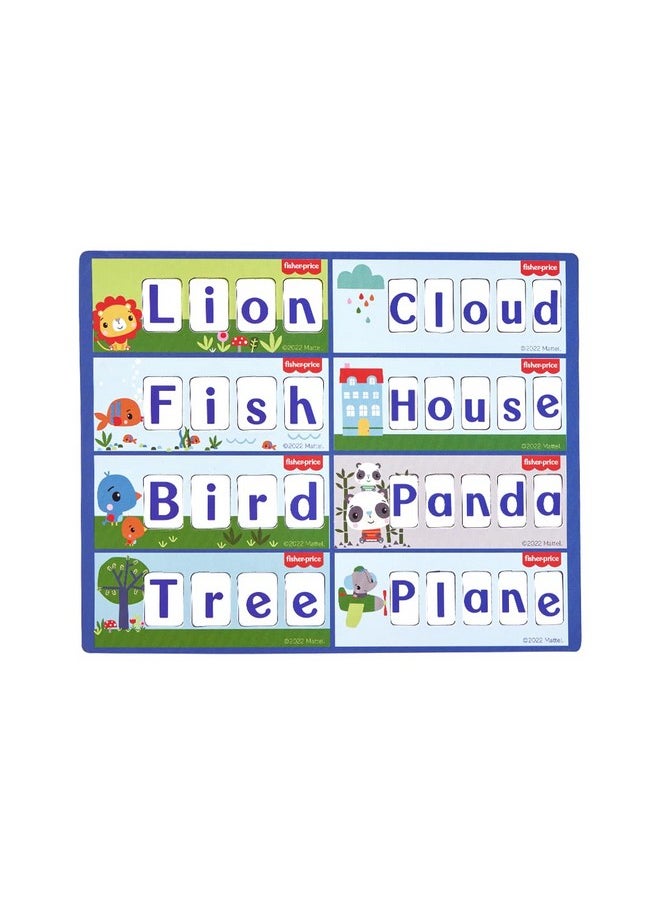 Fisher Price Learn To Spell Puzzles - 60 Pieces, 3-4-5 Letter Spelling Puzzles For Kids Age 4 Years & Above - Learning And Development Puzzles - Fun & Learn With Colorful Puzzles