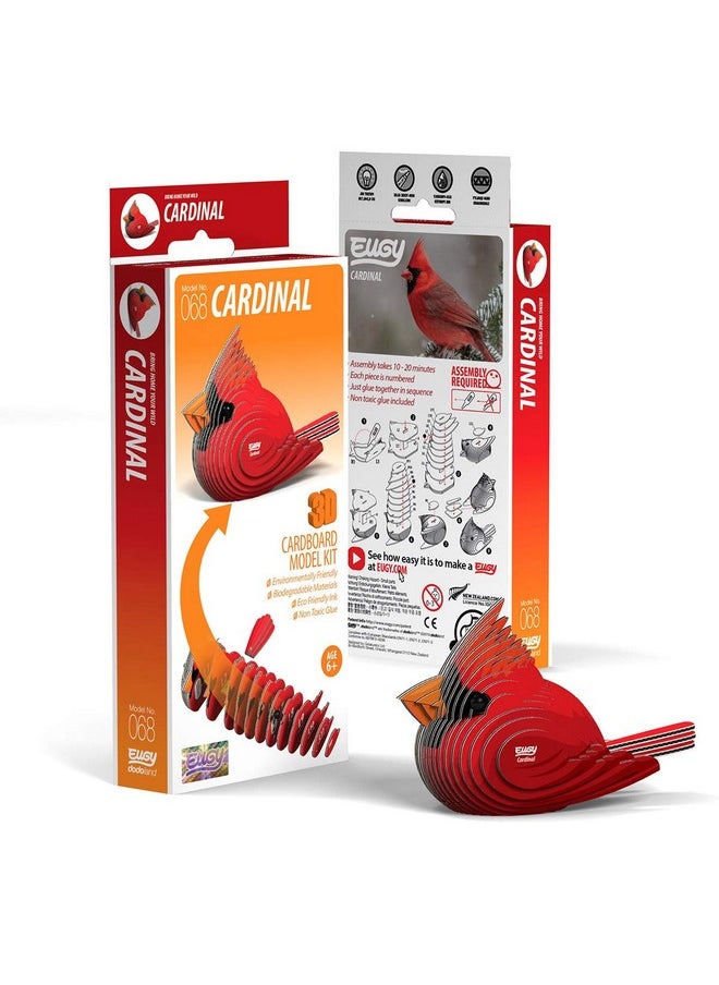 Cardinal 3D Puzzle, 27 Piece Eco-Friendly Educational Toy Puzzles For Boys, Girls & Kids Ages 6+