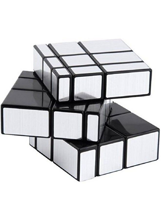 Stickerless Cube Set Of 2X2 And Stickered Silver Mirror Puzzle Cubes Combo (2X2 Cube +Mirror Cube) For 14 Years And Up, Teen