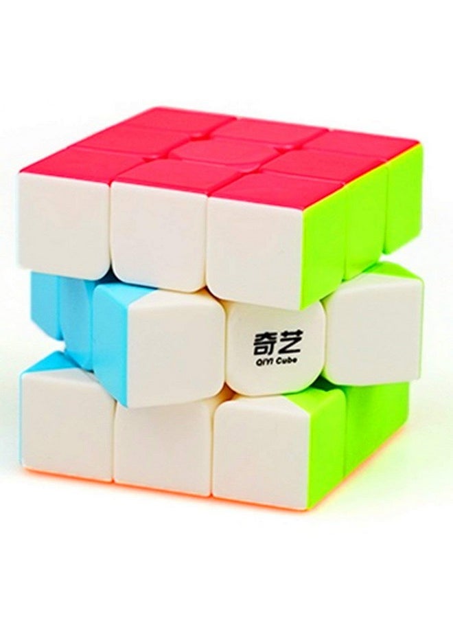 Qy Warrior 3X3X3 High Speed Stickerless Magic Cube Puzzle For Boys Girls And Kids