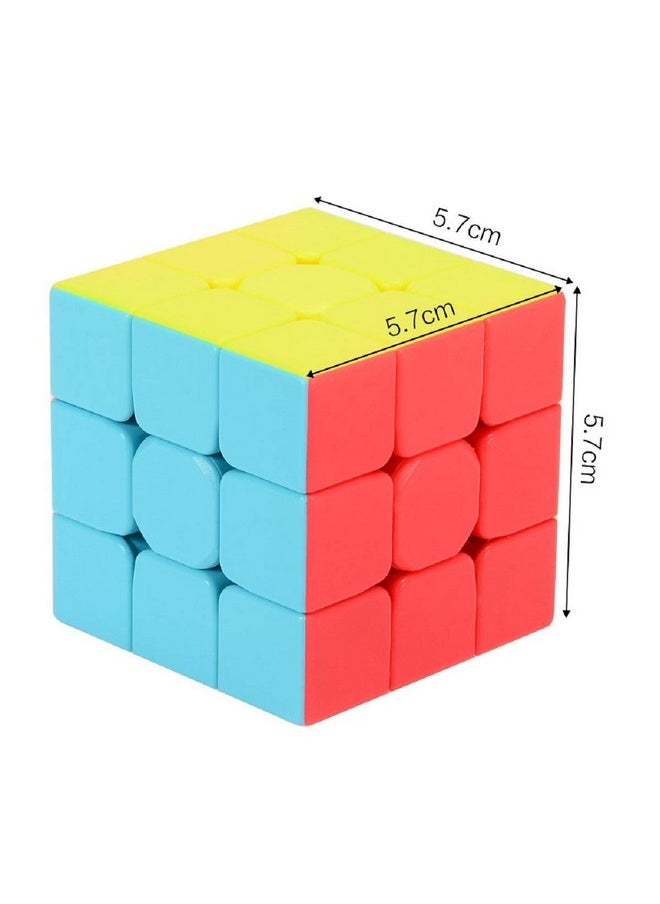 Qy Warrior 3X3X3 High Speed Stickerless Magic Cube Puzzle For Boys Girls And Kids