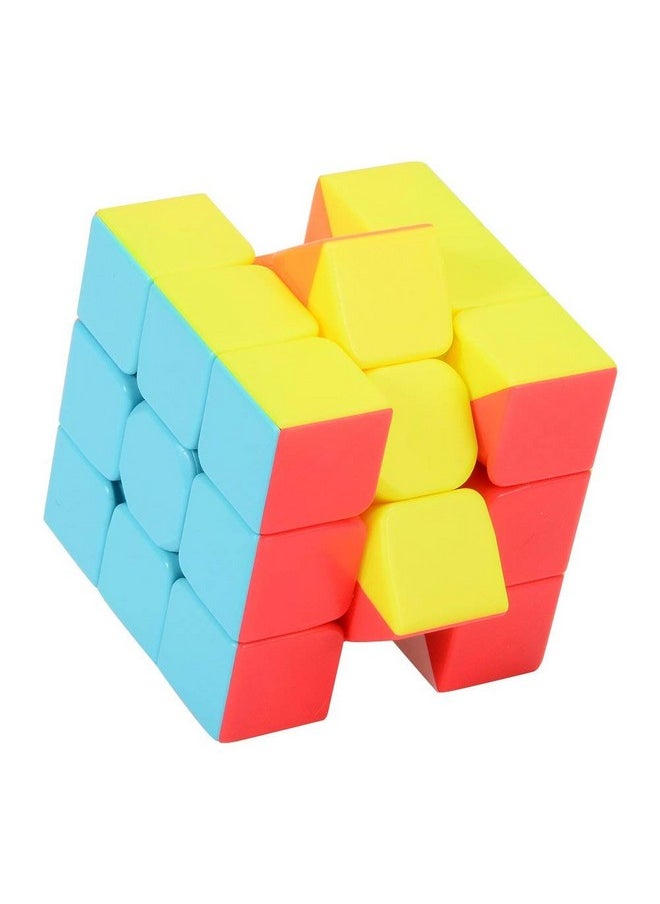 Cube 3X3 High Speed Stickerless Cube Combo Set Of 3X3 Stickerless With Cubic Stand Cubes Lube & Pouch Bag Puzzle Game Toy Beginner Speedcube For Kids & Adults (1 Pieces)