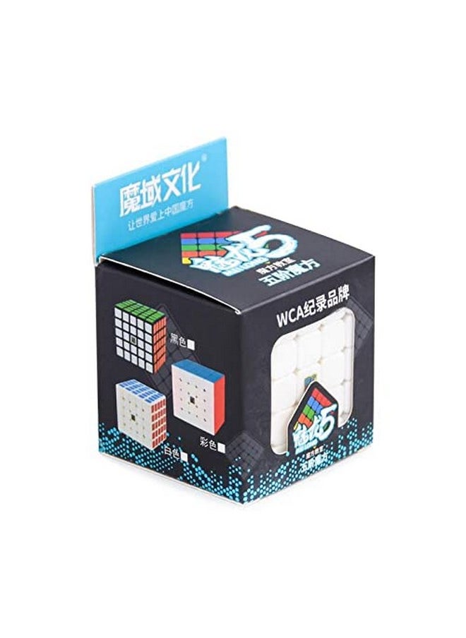 Moyu Meilong 5 5X5 High Speed Stickerless Magic Puzzle Cube Toy,Multicolor, Teen