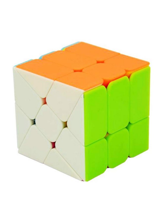 Moyu Windmill Cube 3X3 Shape Mod Twisty Puzzle Stickerless Cube, Multicolour