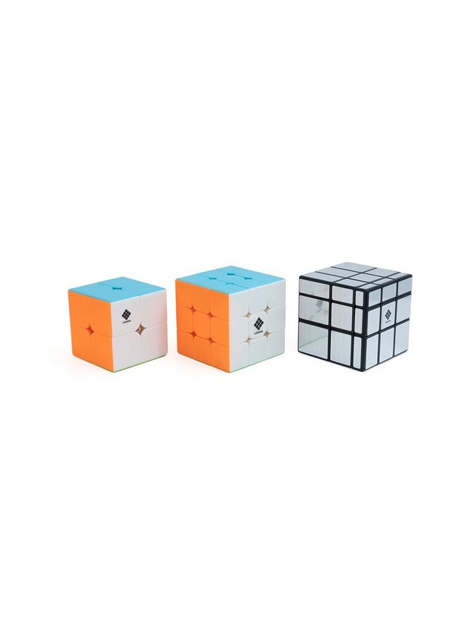 Drift 2X2, 3X3 & Mirror (Silver) Combo Stickerless - Kid