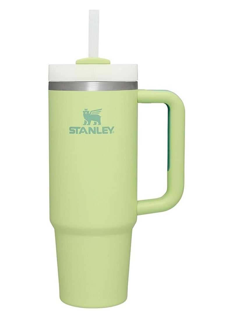 Stanley Quencher H2.0 FlowState Tumbler 30OZ CITRON Stainless Steel Vacuum Insulated with 3-Position Lid and Straw Perfect for Water Iced Tea Coffee On-the-Go Hydration Ideal Gift Stanley Cup