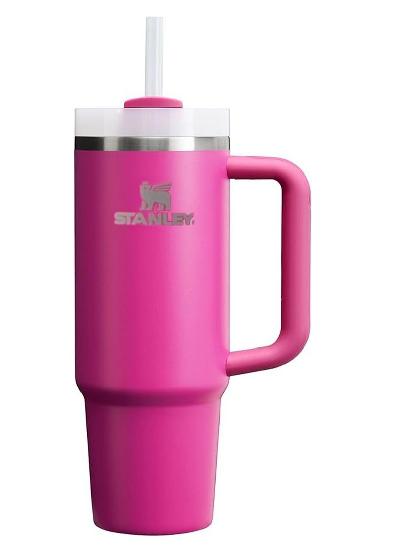 Stanley Quencher H2.0 FlowState Tumbler 30OZ FUCSHIA Stainless Steel Vacuum Insulated with 3-Position Lid and Straw Perfect for Water Iced Tea Coffee On-the-Go Hydration Ideal Gift Stanley Cup