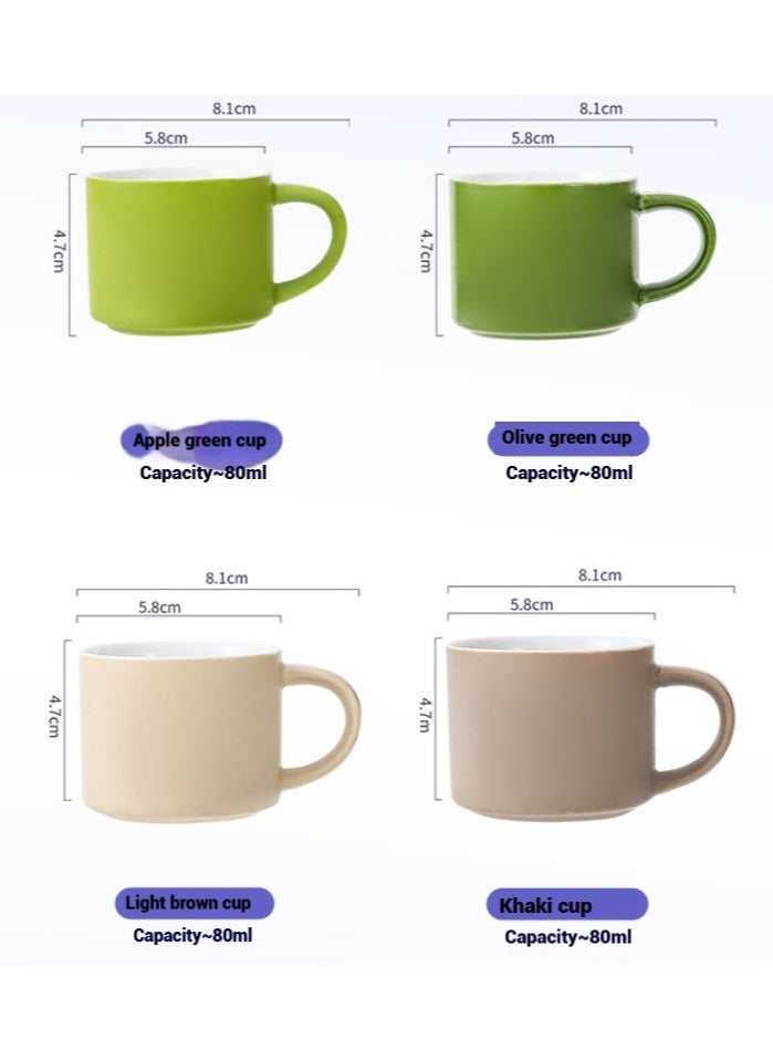 Coffee cup set with souvenirs for girls, high-value ceramic water cups for couples, autumn and winter gifts for women's businesses Service gifts