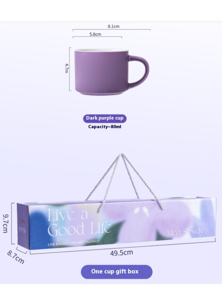 Coffee cup set with souvenirs for girls, high-value ceramic water cups for couples, autumn and winter gifts for women's businesses Service gifts