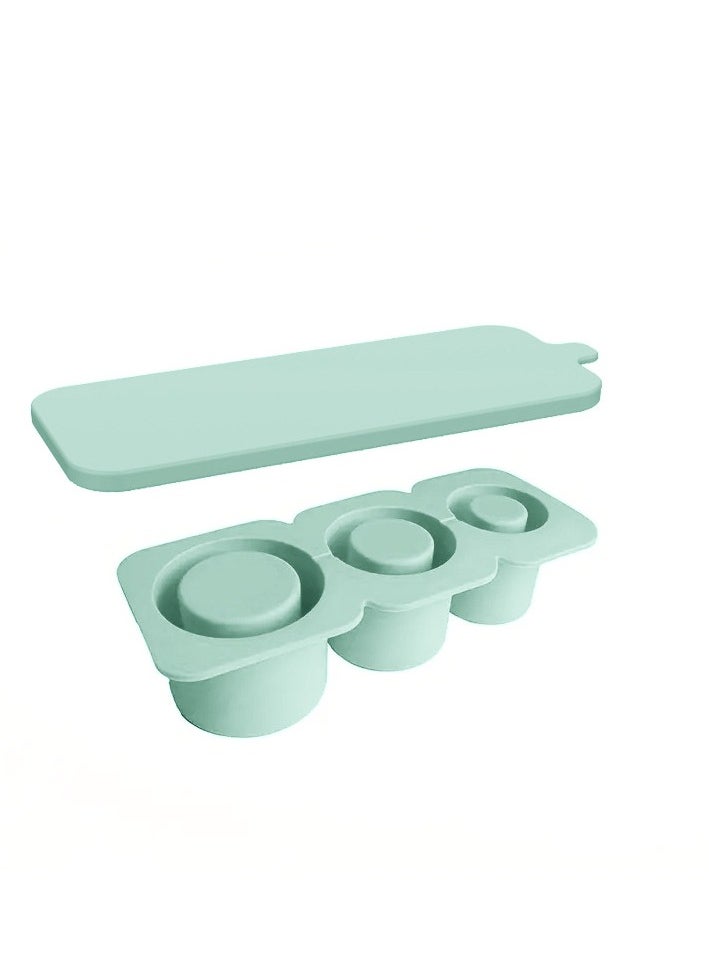 Ice Cube Tray For Stanley Cup Silicone Ice Cube Maker With Lid For 30-40Oz Tumbler For Chilling Whiskey Cocktails Drinks Coffee Easy Fill And Release Ice Maker BPA Free Green