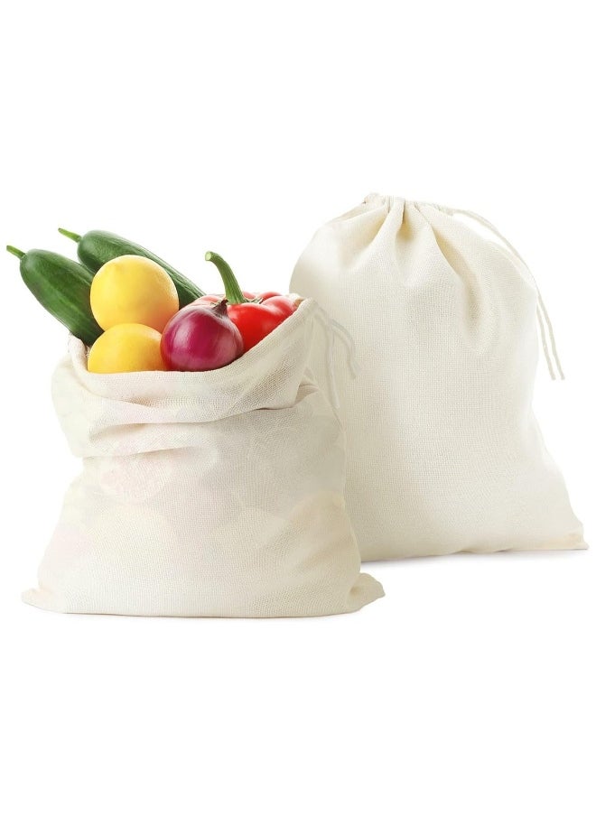 50 Pieces Cheesecloth Bags for Straining Reusable Empty Tea Bags Soup Bags Spice Bags for Cooking Cold Brew Coffee Bags Strainer Bags (8 x 10 Inch)