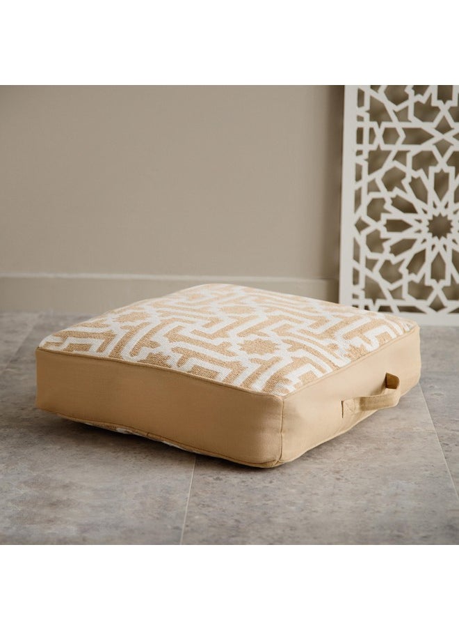 Skyline Mirage Cotton Jacquard Floor Cushion 50 x 10 x 50 cm