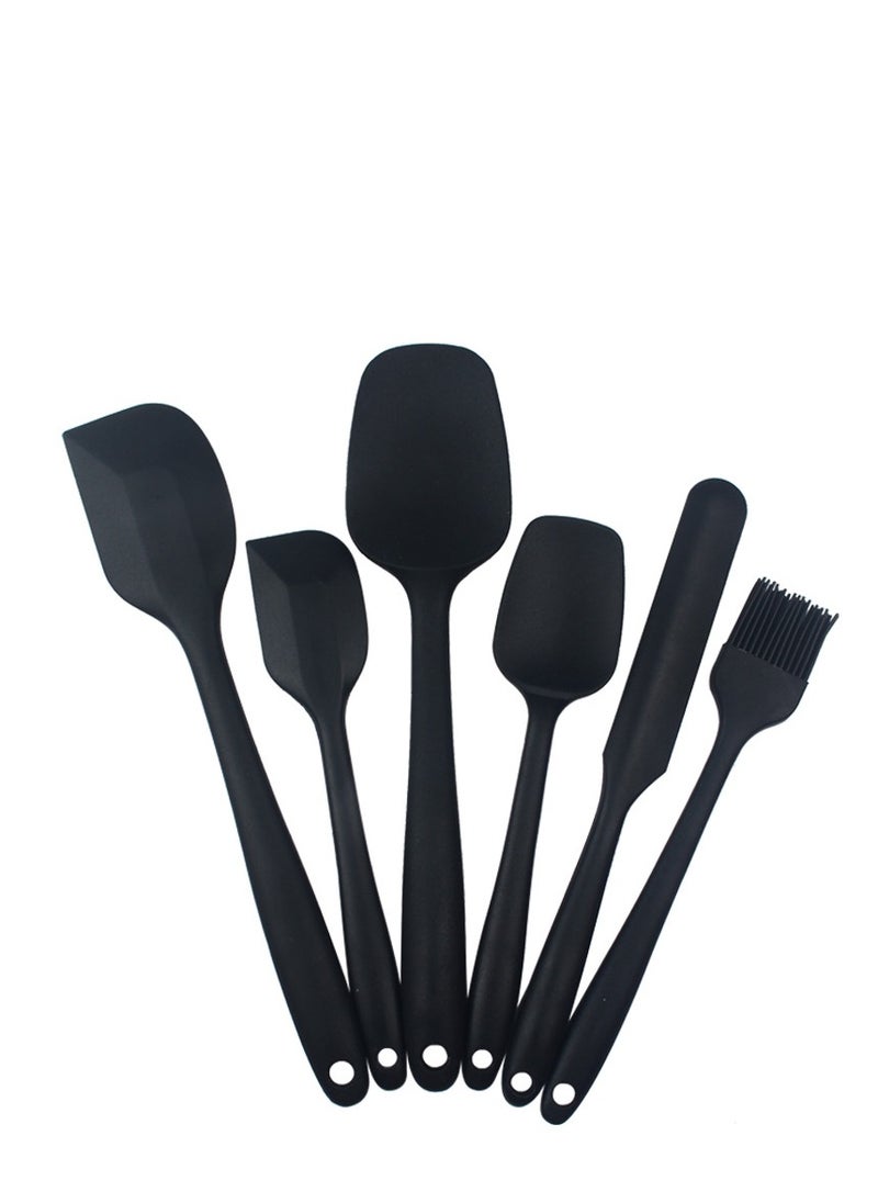 Kitchen baking room cream spatula silica gel 6-piece baking knife brush baking set