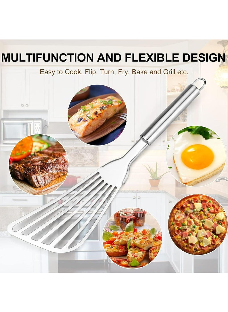 2 Pcs Fish Spatula,Thickness Blade Spatulas Turner for Cooking, Flipping, Turning, Frying and Grilling