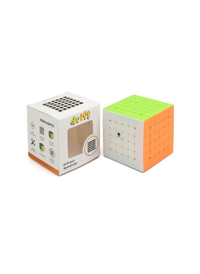 Drift 6X6 Stickerless Speed Cube Magic Puzzle For Kids & Adults Speedy Stress Buster Brainstorming Cube