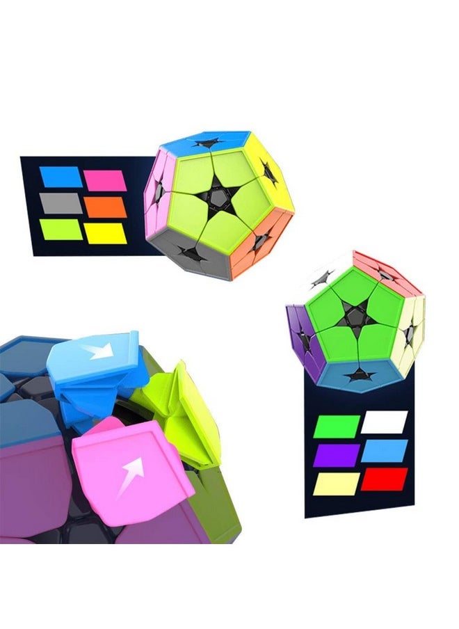 Drift Megaminx 2X2 Stickerless Speedcube Puzzle For Kids & Adults | 12 Sided Unique Challenging Puzzle With Adjustable Tension & Anti-Pop Design