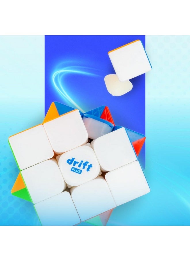 Drift 3M Plus V2 3X3 (Magnetic) (2024 New Upgraded Version) | Based On Moyu Rs3M V5 | Dual-Adjustment System | Speedcube For Kids & Adults | Magic Speedy Stress Buster Brainstorming Puzzle