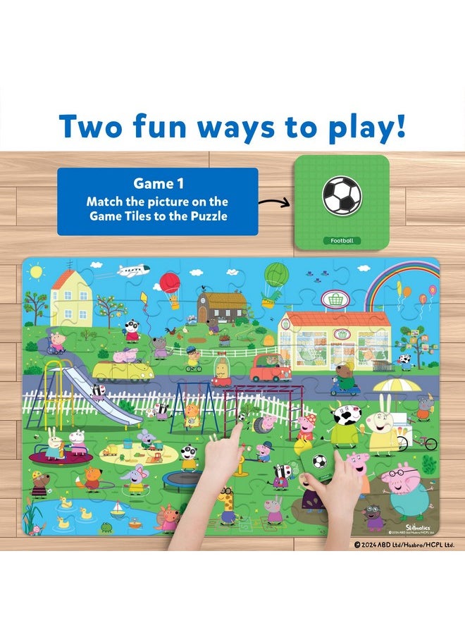 Peppa Pig Floor Puzzle & Game - Piece & Play, Jigsaw & Toddler Puzzles, Educational Toy, Gifts For Girls & Boys Ages 3, 4, 5, 6, 7 (48 Pieces, 3 X 2 Feet)