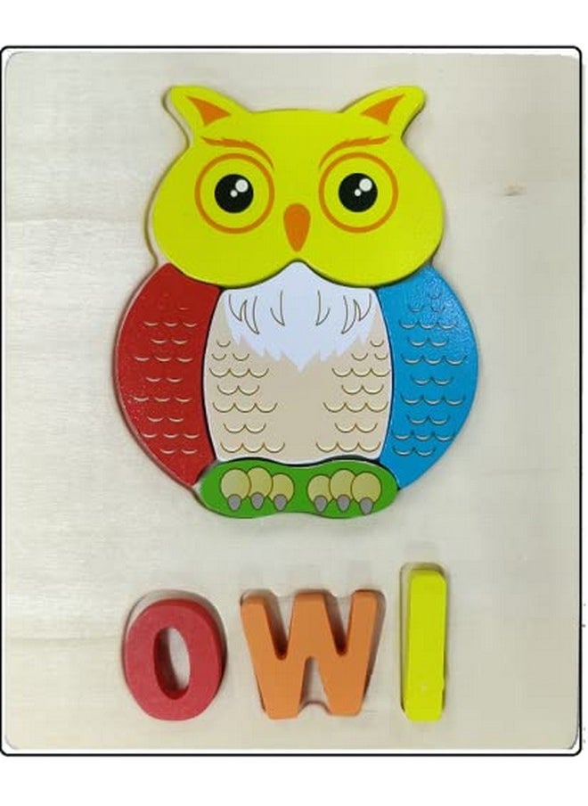 3+ Years Handcrafted 3D Wooden Jigsaw Puzzle; Pre Education Alphabet & Number Learning Multicolour Toy Blocks For Boys And Girls (15 Cm X 18 Cm, 3 X Birds)
