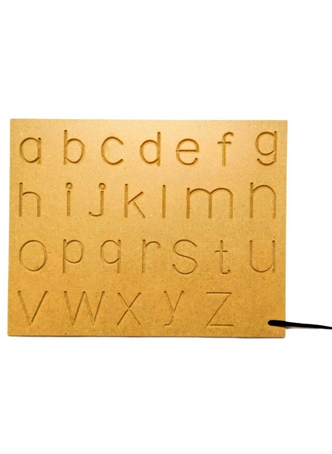 Wooden Capital Wood Alphabet, Numbers Tracing Boards Slate With Dummy Pencil Hindi Vowels Consonants Uppercase Letters Learning Board Games For Kids Boys Girls Age 2 3 4 Years (Alpha-Abc)