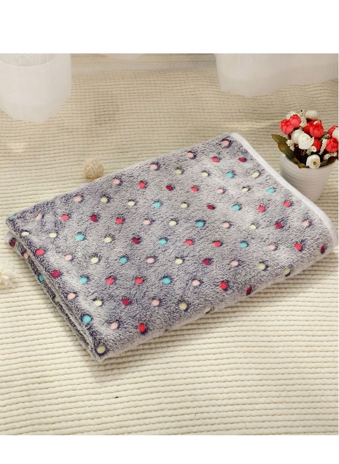 3 Blankets Super Soft and Fluffy Quality Wool Pet Blanket Facecloth Blanket for Dogs Puppies Cats Sleeping Blanket (3 Colors, 76x52cm)