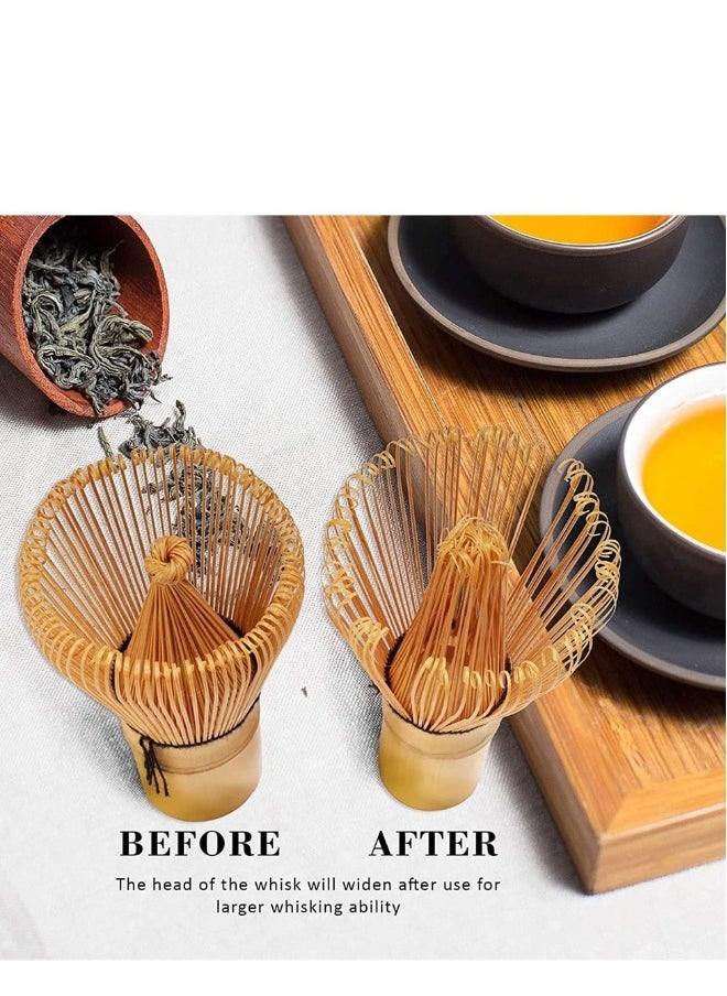 Matcha Tea Whisk Set,Hand-Washed Tea Brush,Matcha Bamboo Whisk Tools,Tea Tools Fringe Kitchen Matcha Bamboo Brush