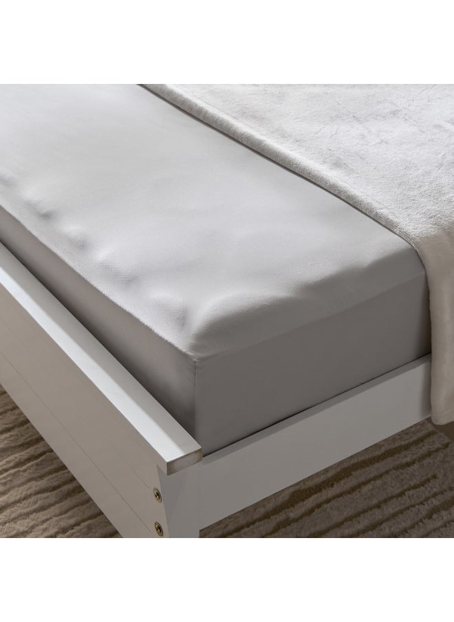 Opulent Luxe Solid Cotton Olympic Queen Fitted Sheet 200 x 40 x 160 cm