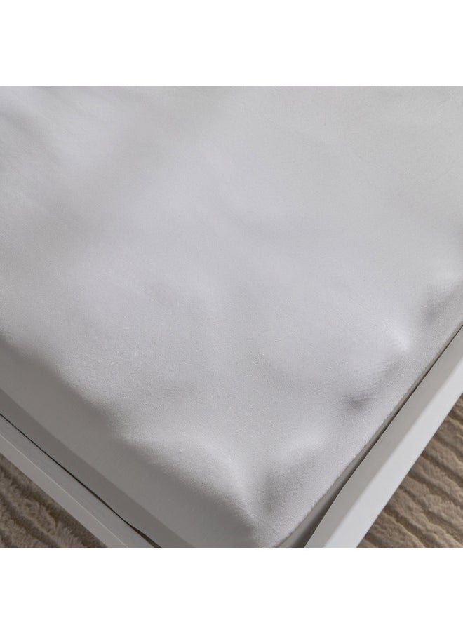 Opulent Luxe Solid Cotton Olympic Queen Fitted Sheet 200 x 40 x 160 cm