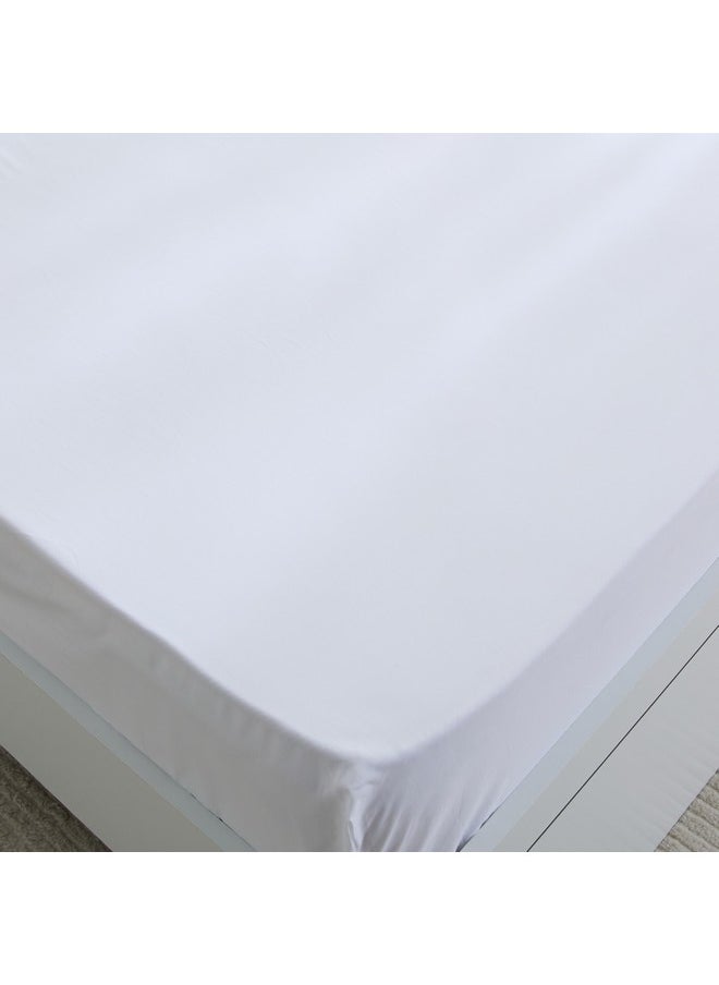 Purely-percale 300TC Single Fitted Sheet 90 x 200 x 36 cm