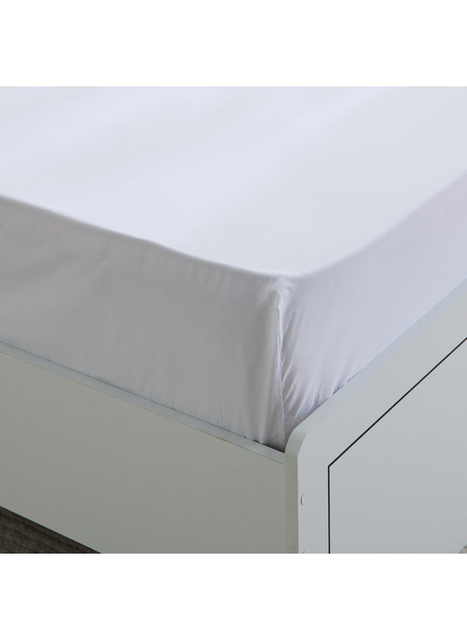 Purely-percale 300TC Single Fitted Sheet 90 x 200 x 36 cm