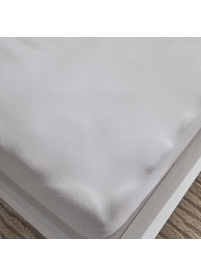 Opulent Luxe Solid Cotton Super King Fitted Sheet 200 x 40 x 200 cm