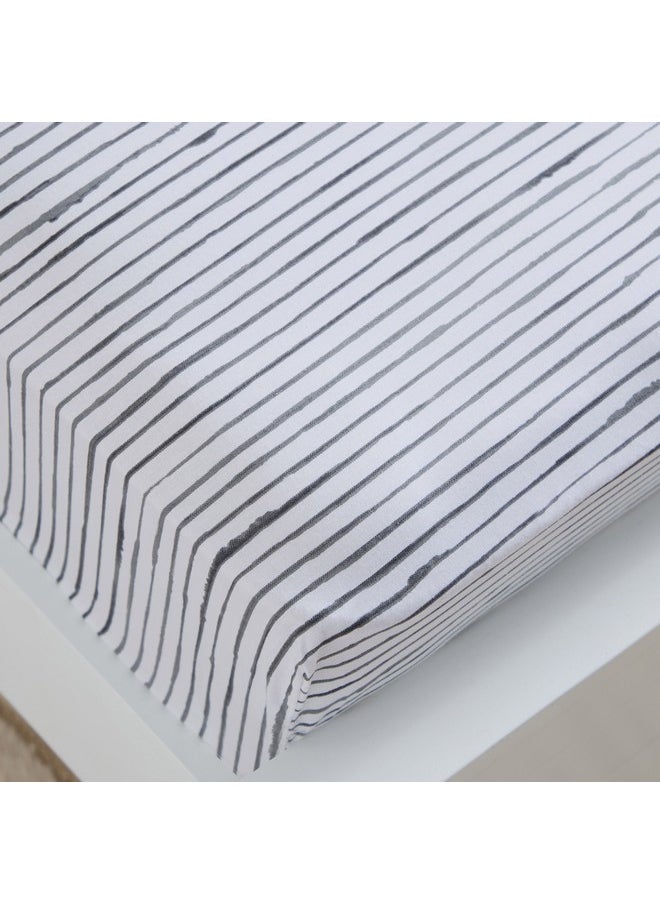 Madison Lunaire Cotton Printed Queen Fitted Sheet 200 x 25 x 150 cm