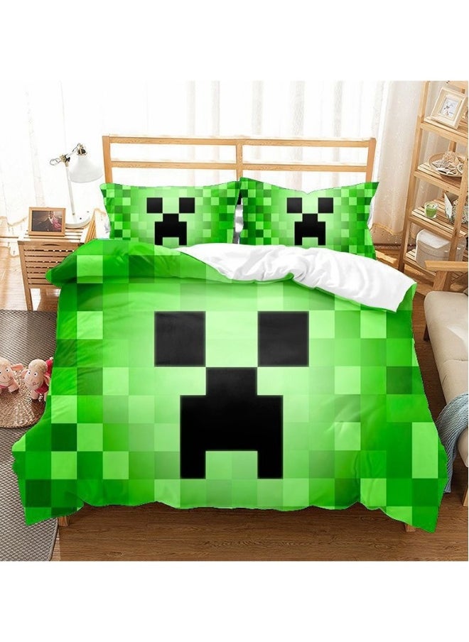 Minecraft Game Peripheral Bedding Three-Piece Set 180*210cm