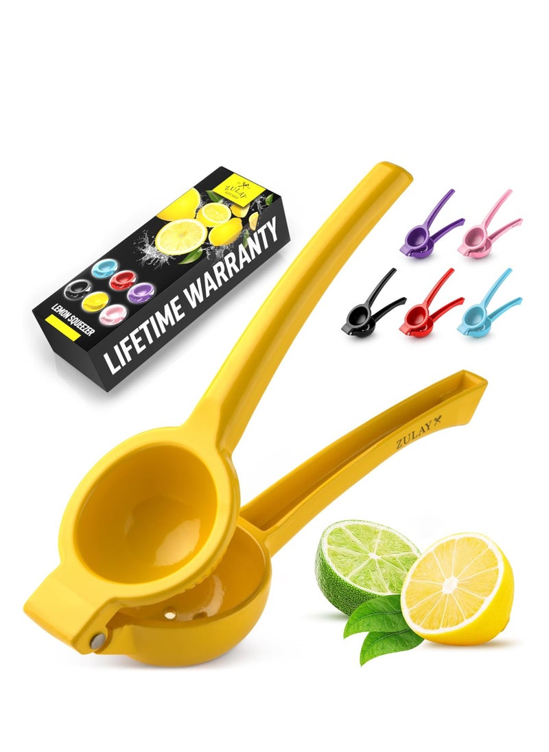 Metal Lemon Squeezer Handheld Lemon Juicer Squeezer Easy to Use Citrus Juicer Manual Press for Extracting the Most Juice Possible Extracts Every Last Drop