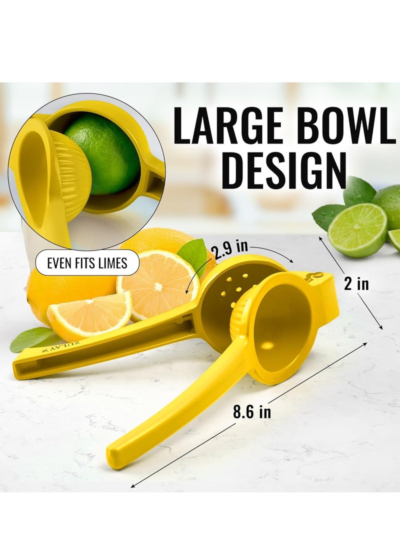 Metal Lemon Squeezer Handheld Lemon Juicer Squeezer Easy to Use Citrus Juicer Manual Press for Extracting the Most Juice Possible Extracts Every Last Drop