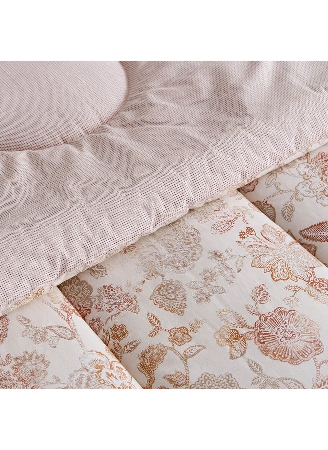 Valencia Dubbo 5-Piece BIAB Printed Cotton Twin Comforter Set 220 x 160 cm