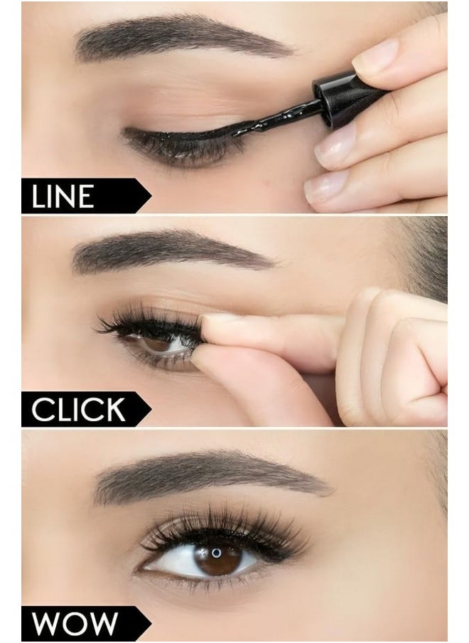 Secret Magnetic Eyelashes With A Magnetic Eyeliner