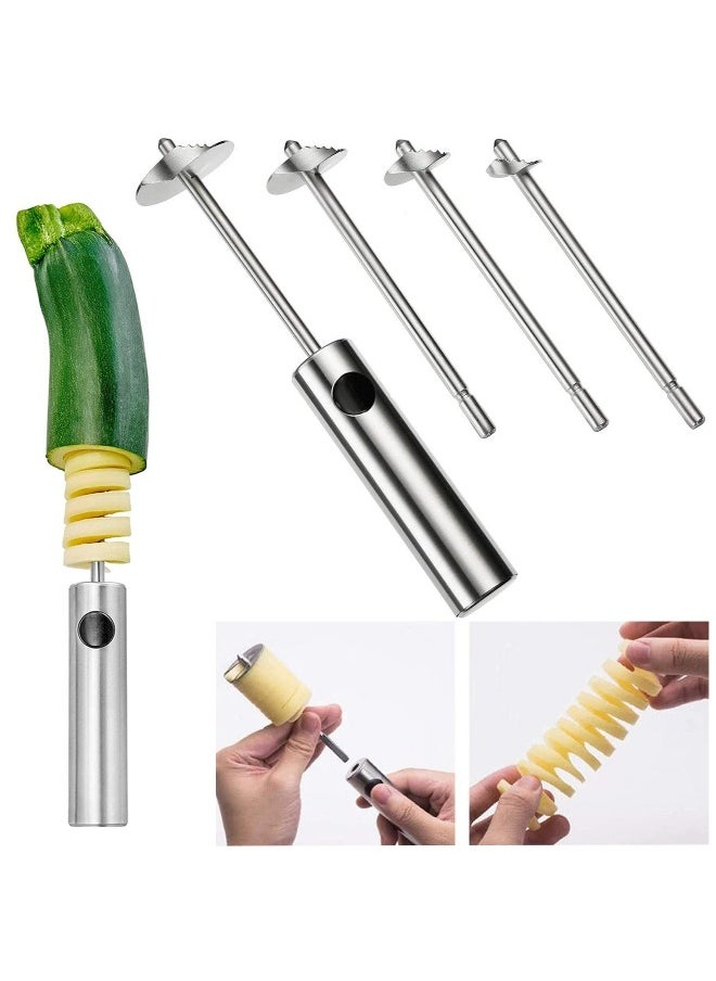 Fruit Corer,  Vegetable Digging Rotating Drill Stainless Steel Fruit Corer Apple Corer Set Core Remover Tool for Apple/Pear/Cherry for Children Food...