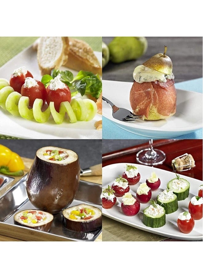 Fruit Corer,  Vegetable Digging Rotating Drill Stainless Steel Fruit Corer Apple Corer Set Core Remover Tool for Apple/Pear/Cherry for Children Food...