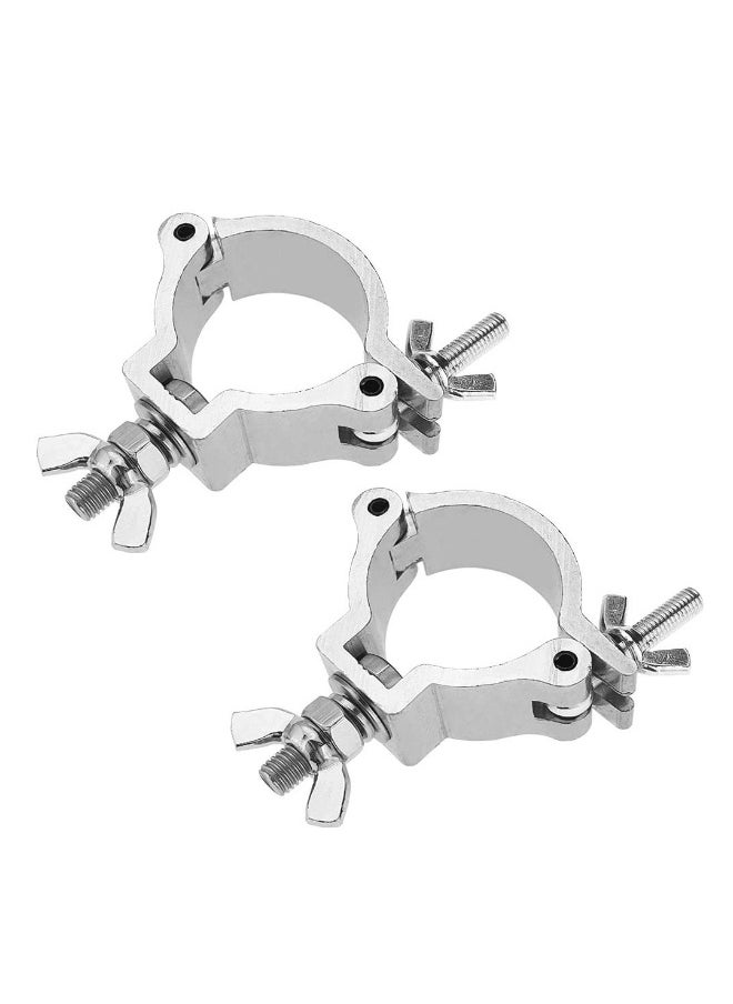 2Pcs Aluminum Alloy Truss Clamp, O Truss Clamp for Stage Light Clamp Moving Head Light Spotlight, Stage Lighting Accessories 48-51mm DJ Truss