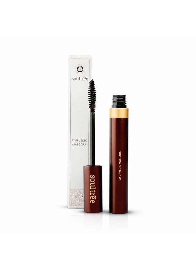 Ayurvedic Mascara - Black | Lightweight, Strengthens Lashes, Promotes Growth | Ayurvedic Formulation Enriched With Natural Ingredients For Beautiful Eyes - 6Gm