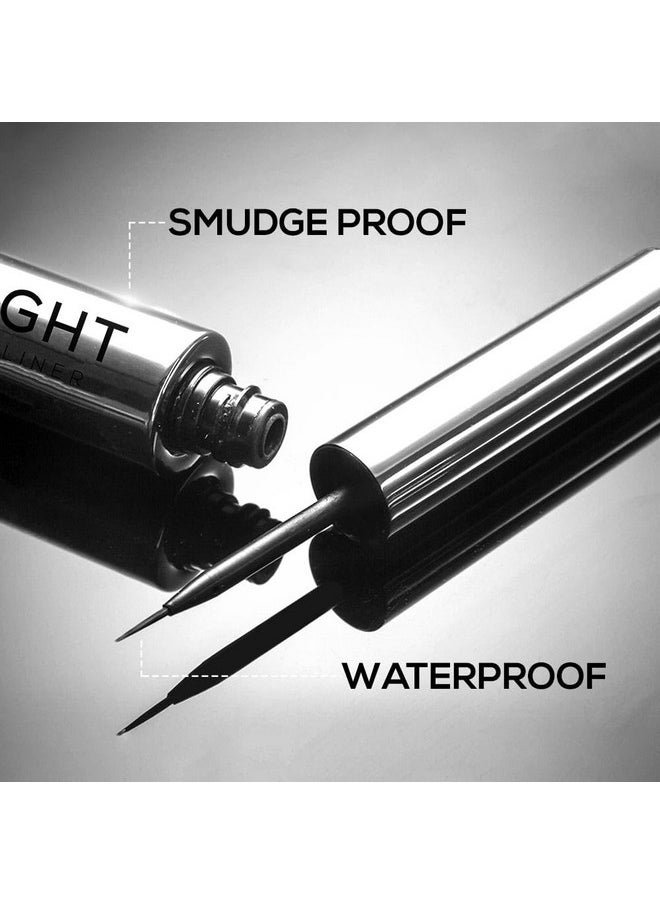 Midnight Matte Eyeliner, Darkest Black, Long Lasting, Smudge-Proof & Waterproof Formula, One-Swipe-Application With Intense Pigment, Enriched With Vitamin E, Camomile & Aloe Vera, 2.5Ml