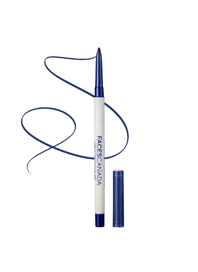 Ultime Pro Twist Metallic Eye Kajal Liner Stick - Azure,0.35G|High Impact Intense Color In 1 Stroke|24Hr Long Stay|Matte Finish|Soft Texture|Waterproof&Smudgeproof|Made With Carnauba Wax