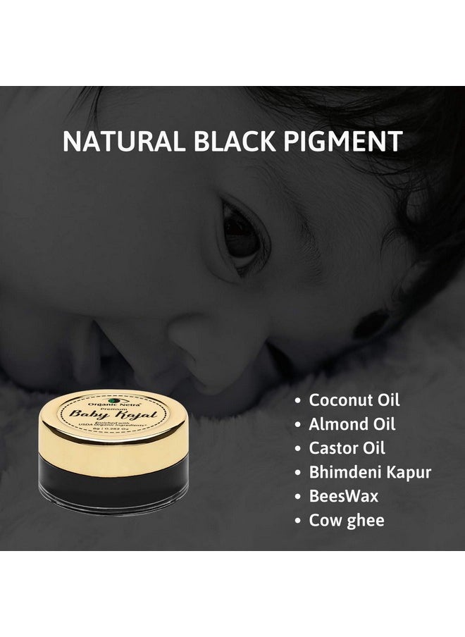 Baby Kajal With No Harmful Chemicals (8G) & Organic Netra Pure Black Kohl Kajal (20G) Combo Set, For Naturally Enchanting Eyes (Set Of 2)