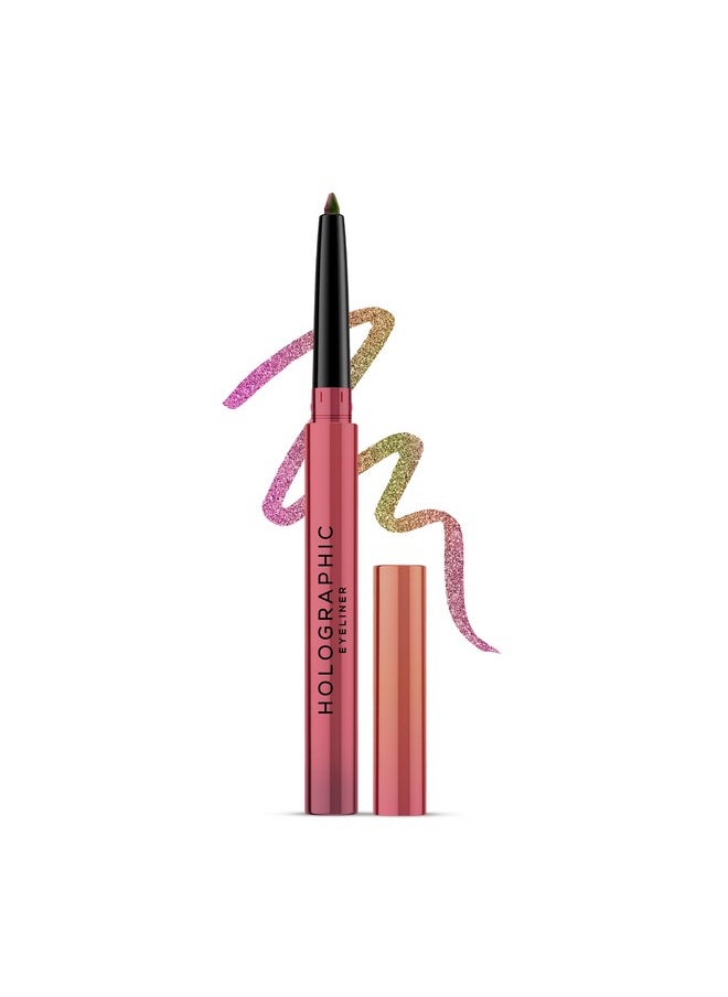 Holographic Eyeliner, Smudge-Proof & Long-Lasting, Easy Glide & Quick-Drying Formula With Monochrome Effect, Intense Color Pay-Off, Infused With Vitamin E, 05 Mars