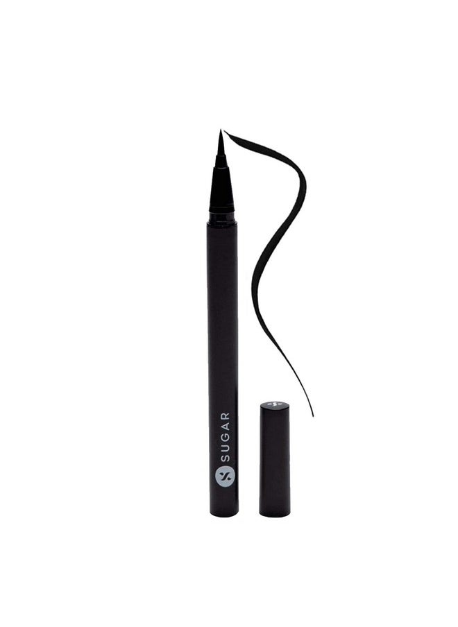 Arrested For Overstay 100% Waterproof Eyeliner | Matte Finish - 01 I'Ll Be Black (Black Eyeliner)