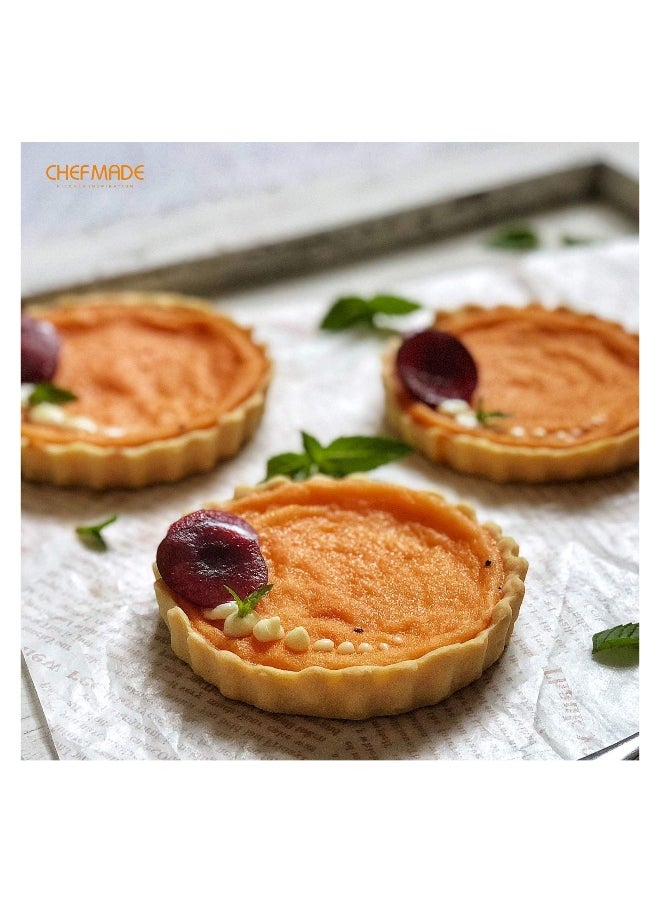 Mini Tart Pan Set 4 Inch 4Pcs with Removable Loose Bottom