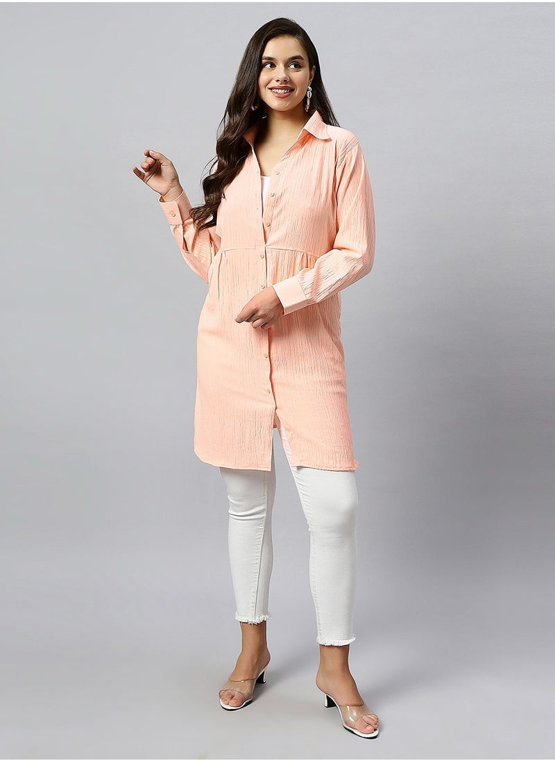 Oversized Long Full Sleeves Beach Wear Shirt for Women