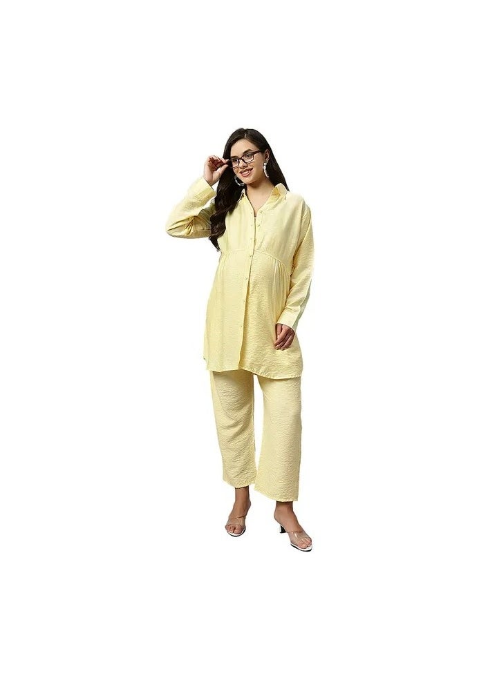 TUMMY 2PC Long Shirt with Pant Cord set for Women